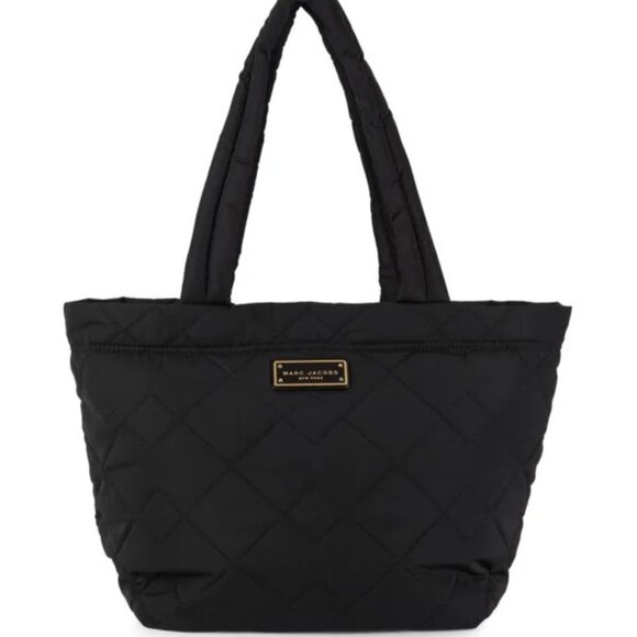 Marc Jacobs Medium Quilted Tote | Black | Like New - Picture 1 of 9